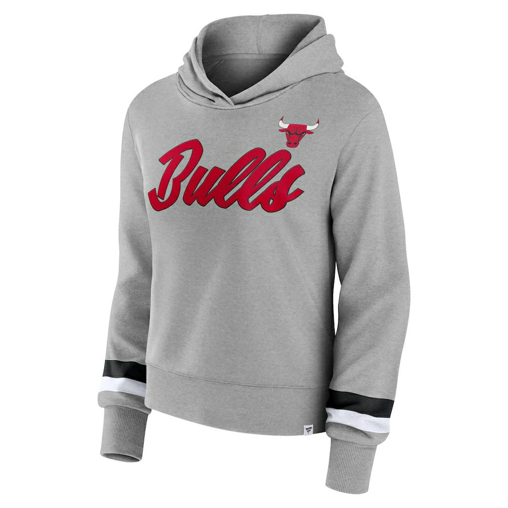 Chicago Bulls Women's Halftime Pullover Hoodie Heather Gray | Fanatics online