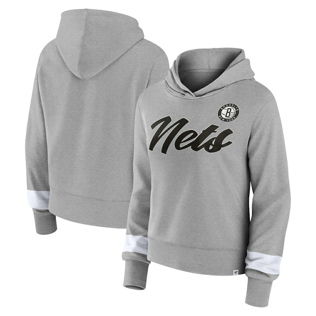Brooklyn Nets Women's Halftime Pullover Hoodie Heather Gray | Fanatics for sale