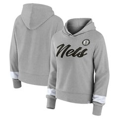 Brooklyn Nets Women's Halftime Pullover Hoodie Heather Gray | Fanatics for sale