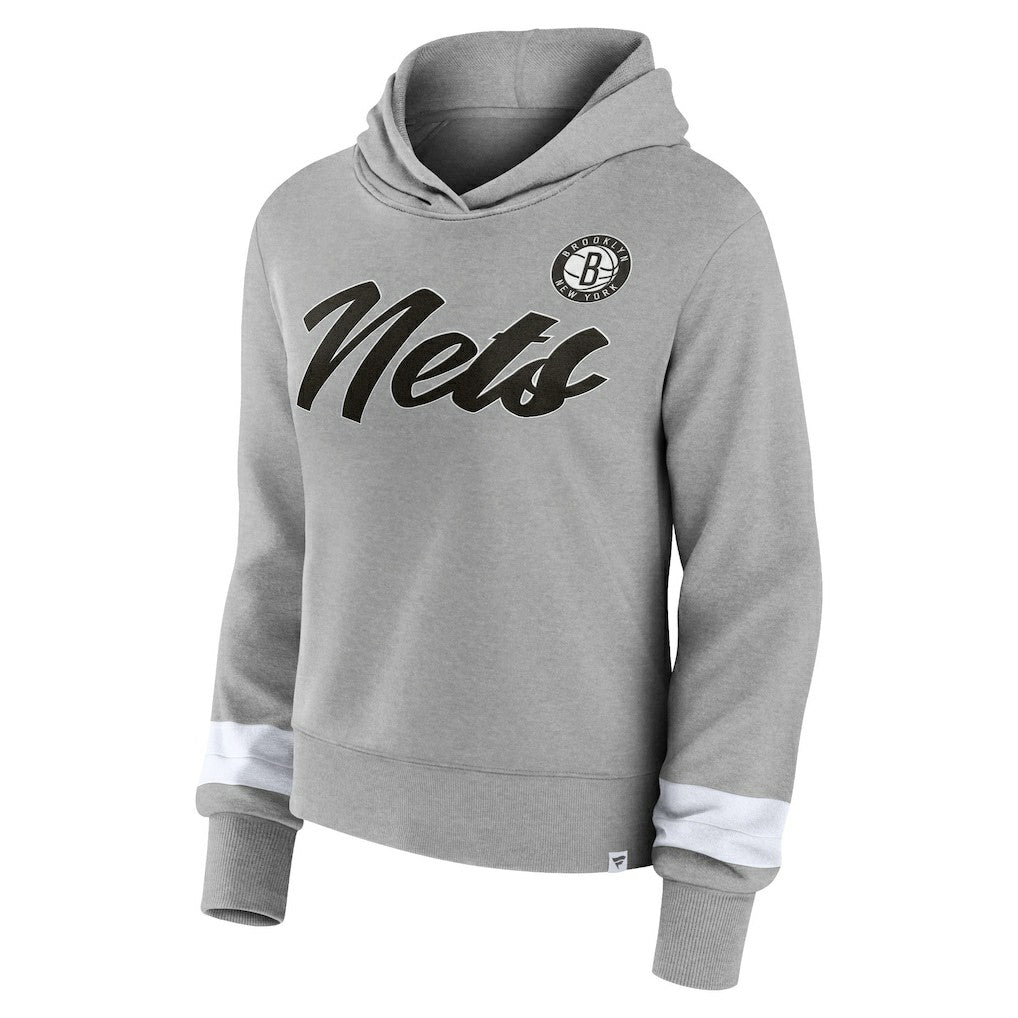 Brooklyn Nets Women's Halftime Pullover Hoodie Heather Gray | Fanatics for sale