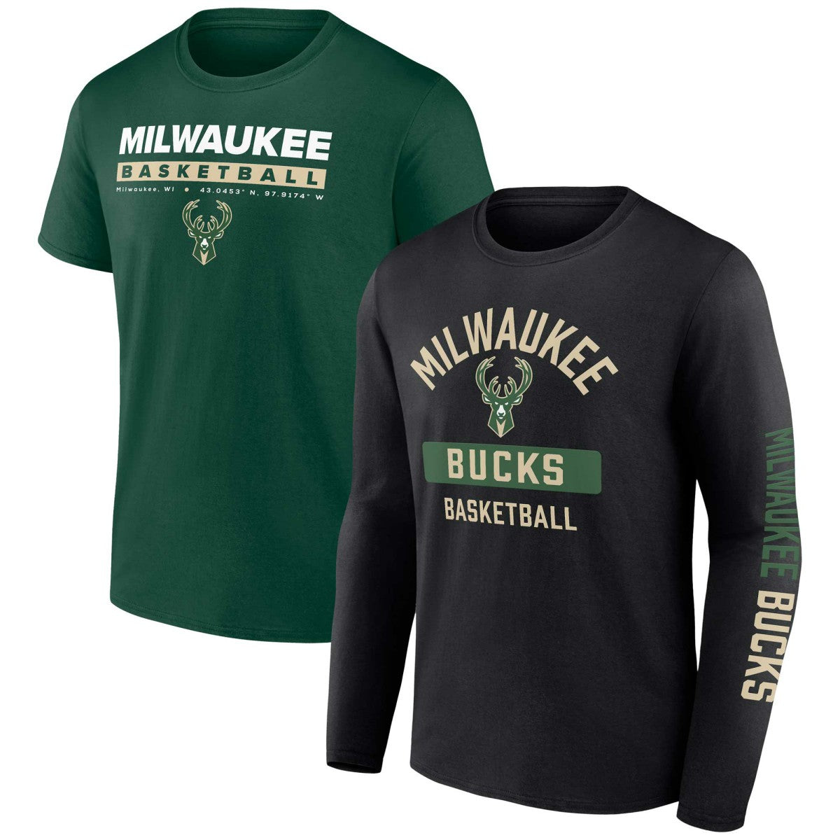 Milwaukee Bucks Two-Pack Just Net Combo Set Hunter Green/Black | Fanatics US