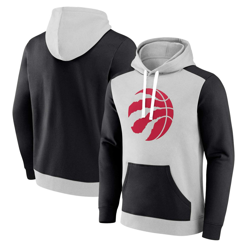 Toronto Raptors Arctic Colorblock Pullover Hoodie Gray/Black | Fanatics
