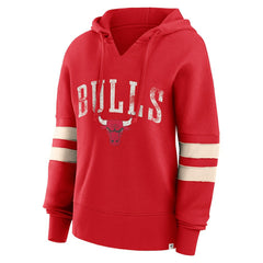 Chicago Bulls Women's Bold Move Dolman V-Neck High Hip Hoodie Red | Fanatics for sale