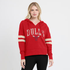 Chicago Bulls Women's Bold Move Dolman V-Neck High Hip Hoodie Red | Fanatics for sale