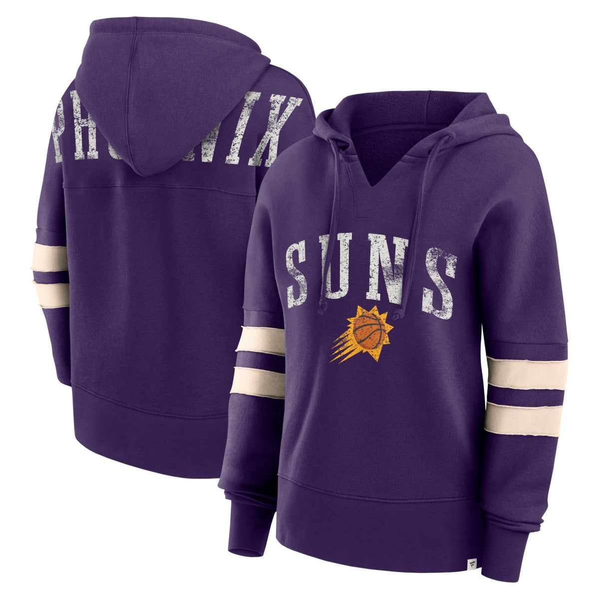 Phoenix Suns Women's Bold Move Dolman V-Neck High Hip Hoodie Purple | Fanatics discount