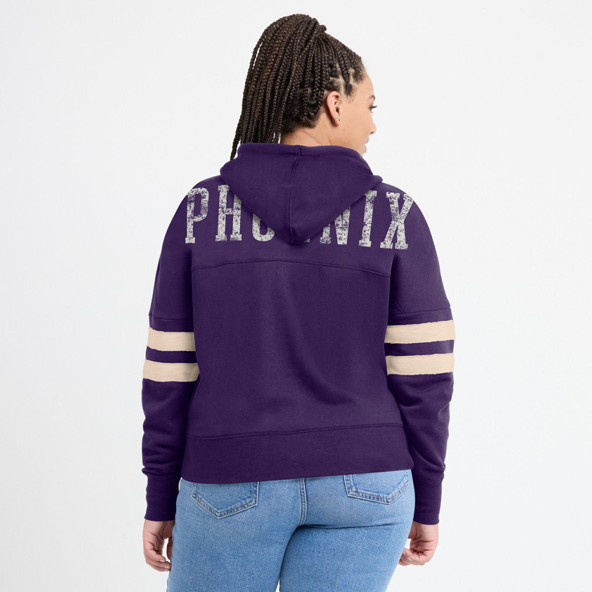 Phoenix Suns Women's Bold Move Dolman V-Neck High Hip Hoodie Purple | Fanatics discount