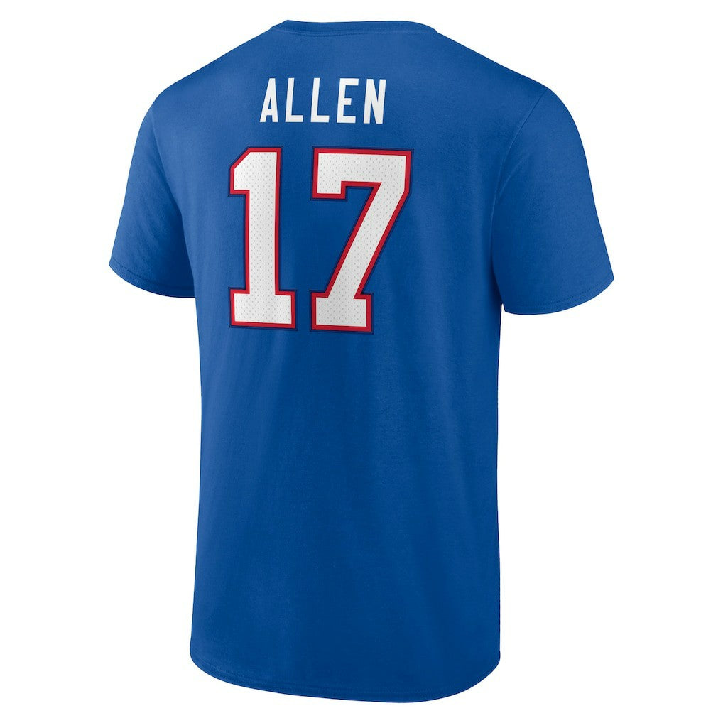 Josh Allen Buffalo Bills Icon Player Name & Number T-Shirt Royal