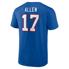 Josh Allen Buffalo Bills Icon Player Name & Number T-Shirt Royal
