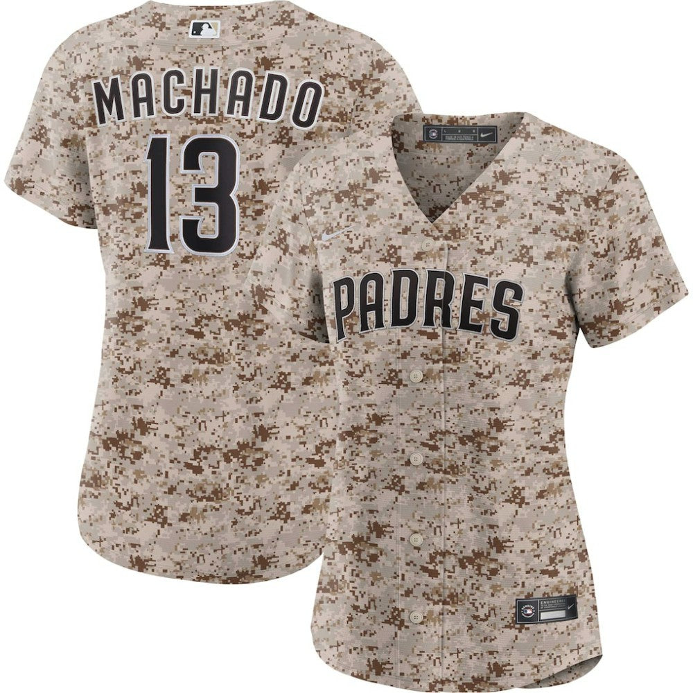 Manny Machado San Diego Padres Nike Women's USMC Alternate Replica Player Jersey - Camo - Nike Online