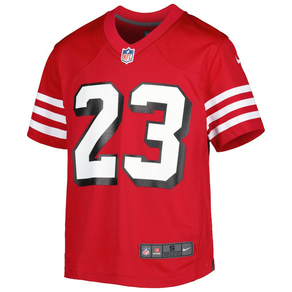 Nike Christian McCaffrey San Francisco 49ers Youth Game Jersey Scarlet