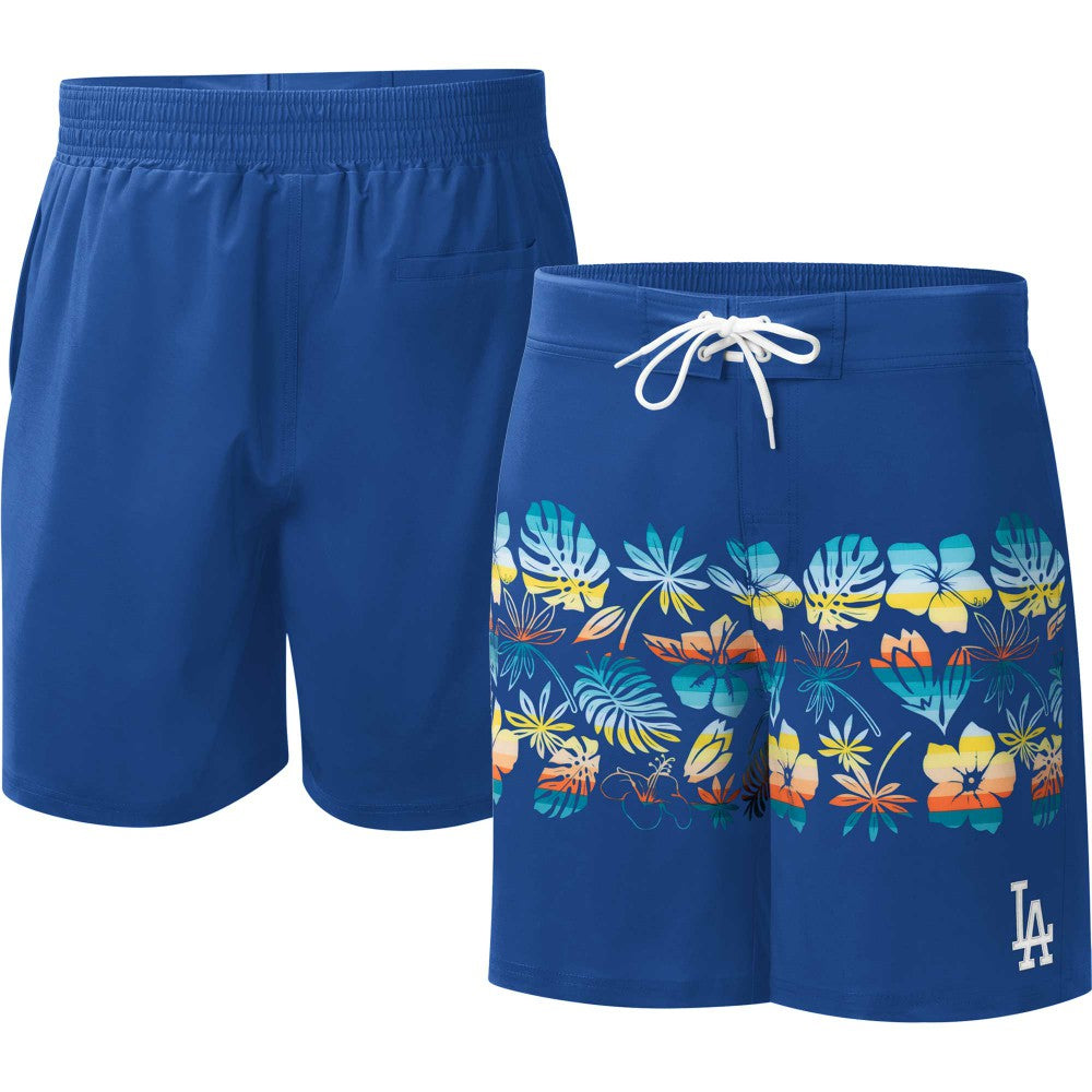 Los Angeles Dodgers G-III Sports by Carl Banks Breeze Volley Swim Shorts - Royal - MLB on Sale