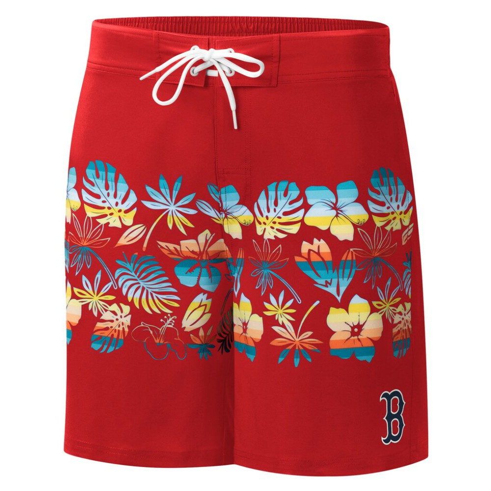 Boston Red Sox G-III Sports by Carl Banks Breeze Volley Swim Shorts - Red - MLB Discount