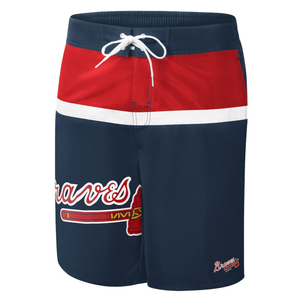 Atlanta Braves G-III Sports by Carl Banks Sea Wind Swim Shorts - Navy - MLB on Sale