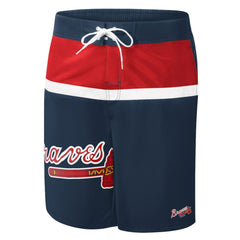 Atlanta Braves G-III Sports by Carl Banks Sea Wind Swim Shorts - Navy - MLB on Sale