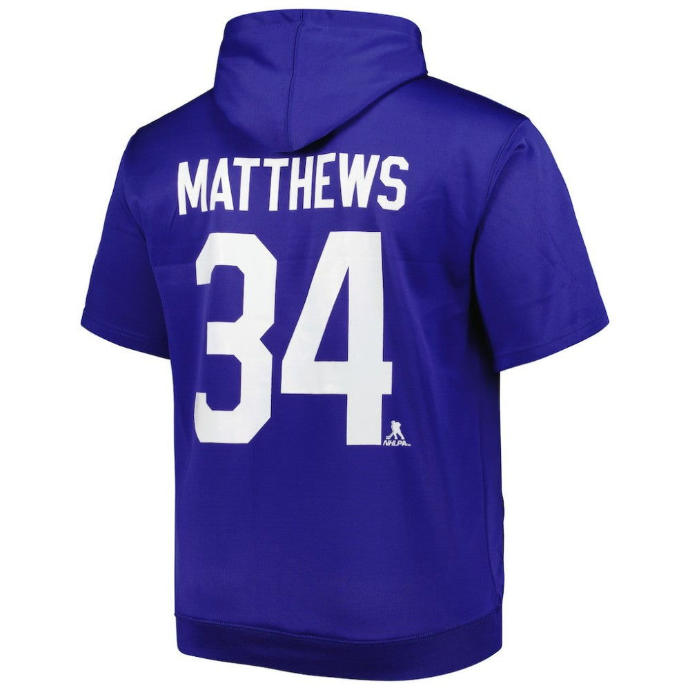 Auston Matthews Toronto Maple Leafs Fanatics Big & Tall Name & Number Pullover Hoodie - Blue - NHL 5254144