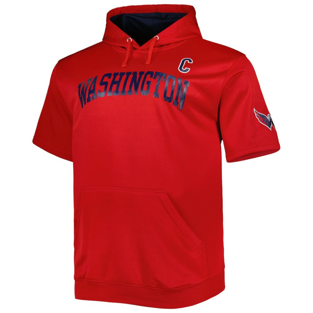 Alexander Ovechkin Washington Capitals Fanatics Big & Tall Captain Patch Name & Number Pullover Hoodie - Red - NHL 5254145