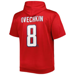 Alexander Ovechkin Washington Capitals Fanatics Big & Tall Captain Patch Name & Number Pullover Hoodie - Red - NHL 5254145