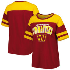 Washington Commanders G-III 4Her by Carl Banks Women's Play the Ball T-Shirt Burgundy/Gold