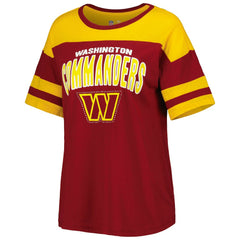 Washington Commanders G-III 4Her by Carl Banks Women's Play the Ball T-Shirt Burgundy/Gold