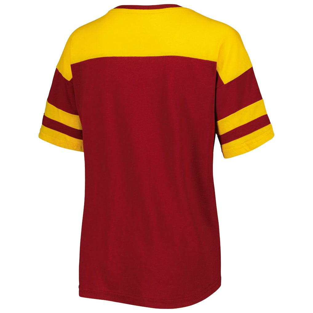 Washington Commanders G-III 4Her by Carl Banks Women's Play the Ball T-Shirt Burgundy/Gold