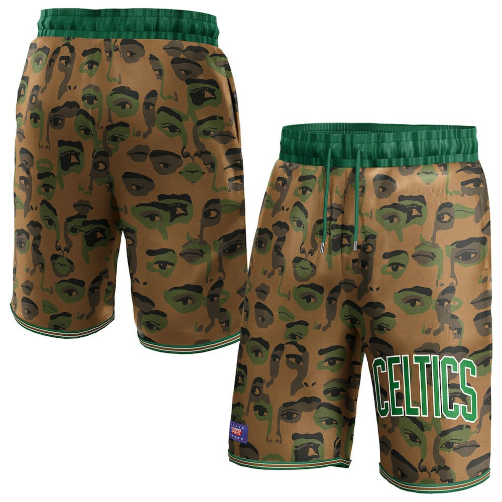 Boston Celtics NBA & KidSuper Studios Unisex Hometown Shorts Brown | Fanatics online