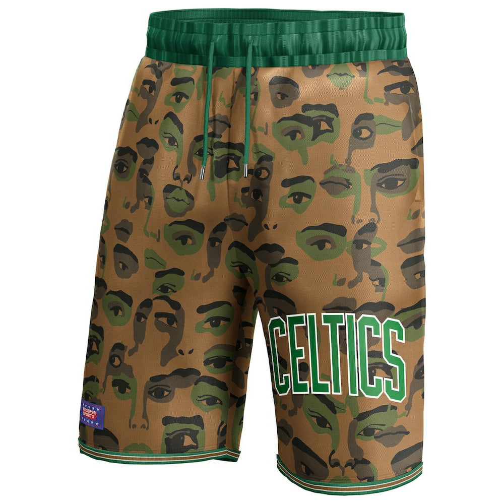 Boston Celtics NBA & KidSuper Studios Unisex Hometown Shorts Brown | Fanatics online