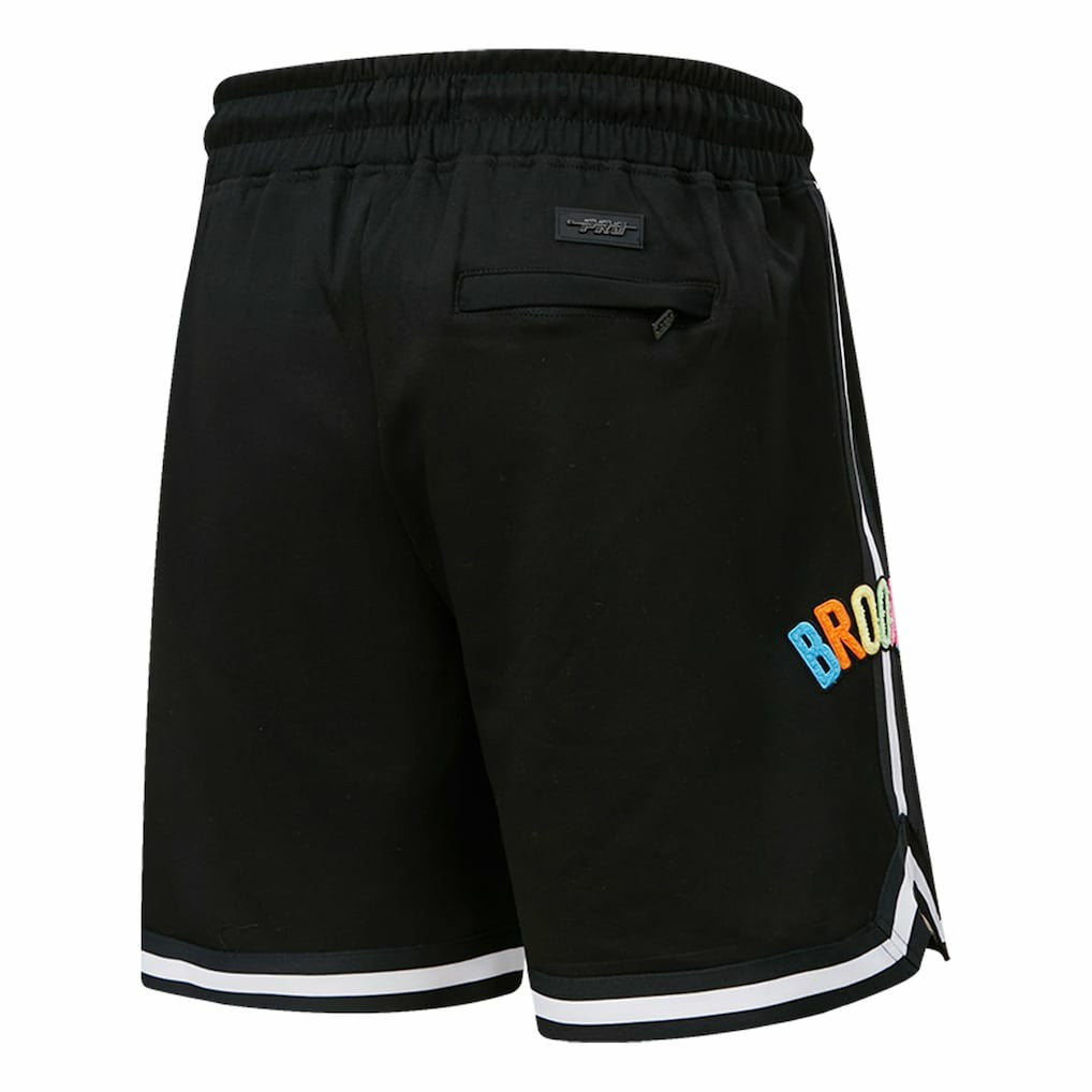 Brooklyn Nets Pro Standard Washed Neon Shorts Black