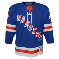 Mika Zibanejad New York Rangers Youth Home Premier Player Jersey - Blue - NHL 5256397