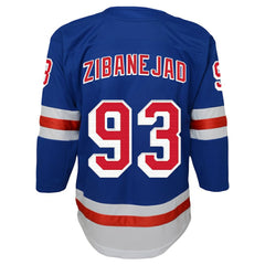 Mika Zibanejad New York Rangers Youth Home Premier Player Jersey - Blue - NHL 5256397