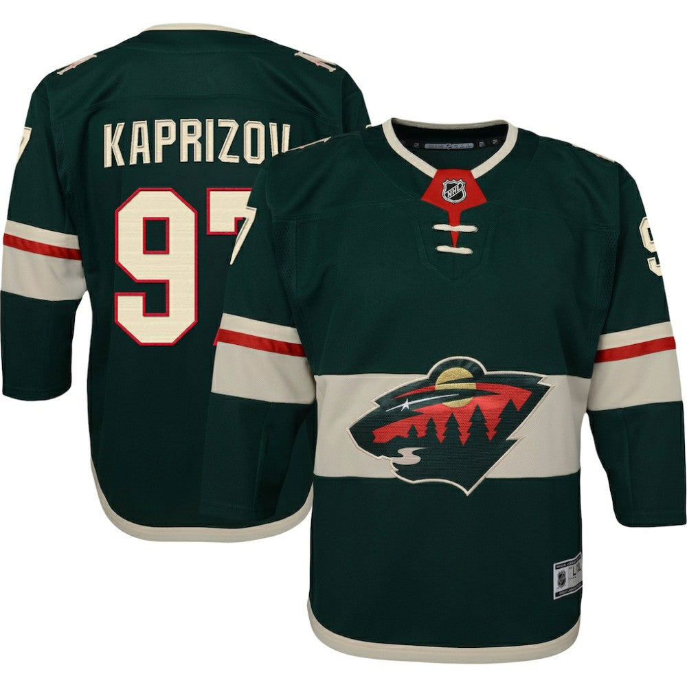 Kirill Kaprizov Minnesota Wild Youth Home Premier Player Jersey - Green - NHL 5256399
