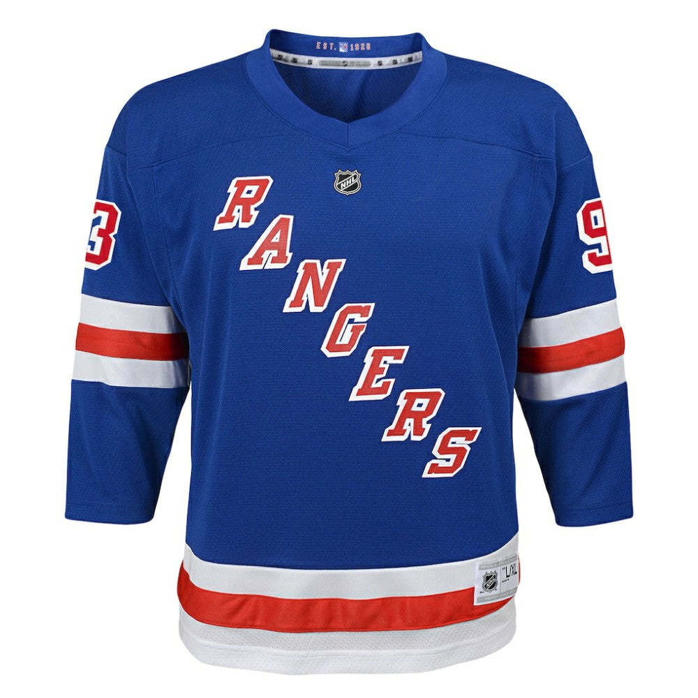 Mika Zibanejad New York Rangers Youth Home Replica Player Jersey - Blue - NHL 5256814