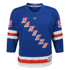 Mika Zibanejad New York Rangers Youth Home Replica Player Jersey - Blue - NHL 5256814