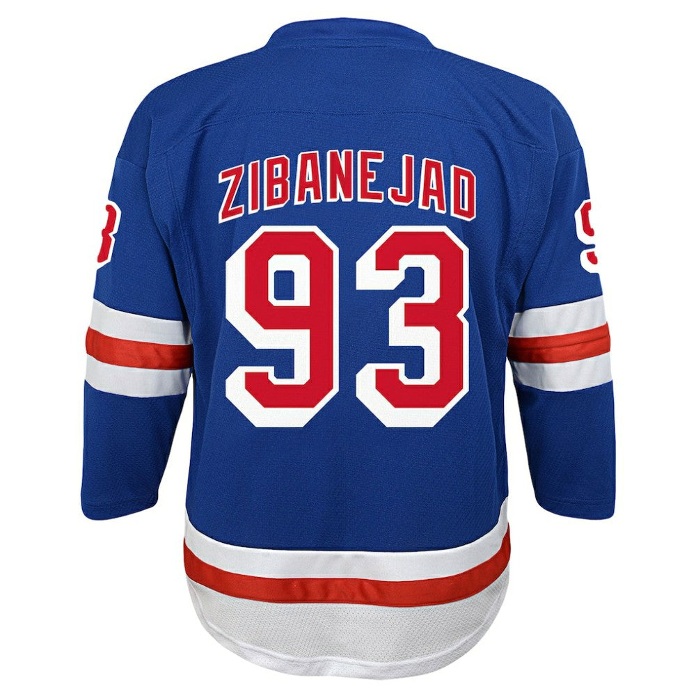Mika Zibanejad New York Rangers Youth Home Replica Player Jersey - Blue - NHL 5256814