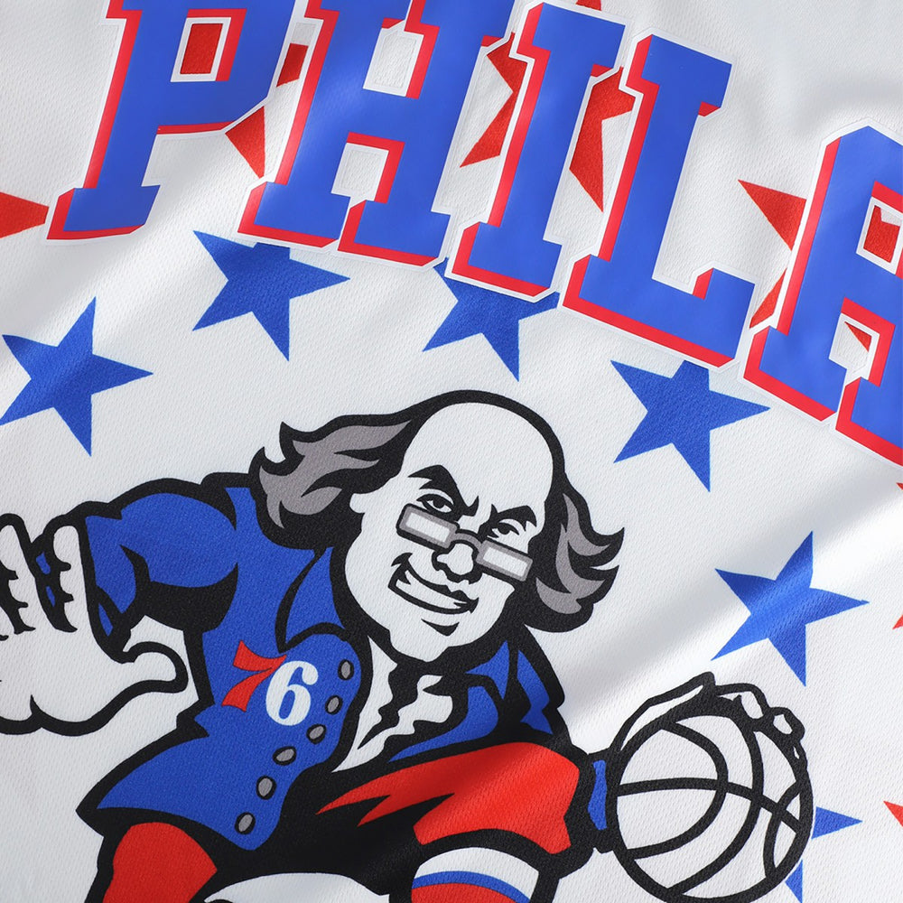 Philadelphia 76ers NBA & KidSuper Studios Unisex Hometown Jersey White | Fanatics