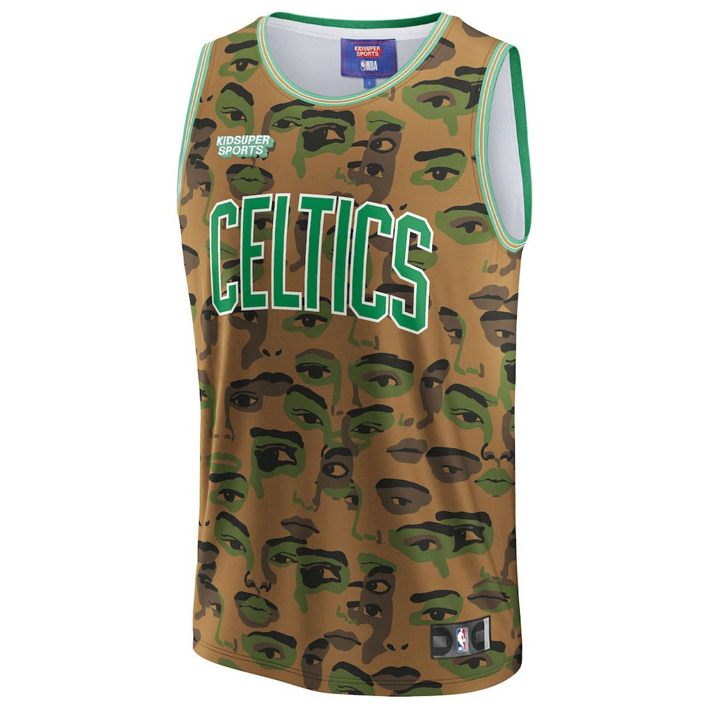 Boston Celtics NBA & KidSuper Studios Unisex Hometown Jersey Brown | Fanatics Near Me
