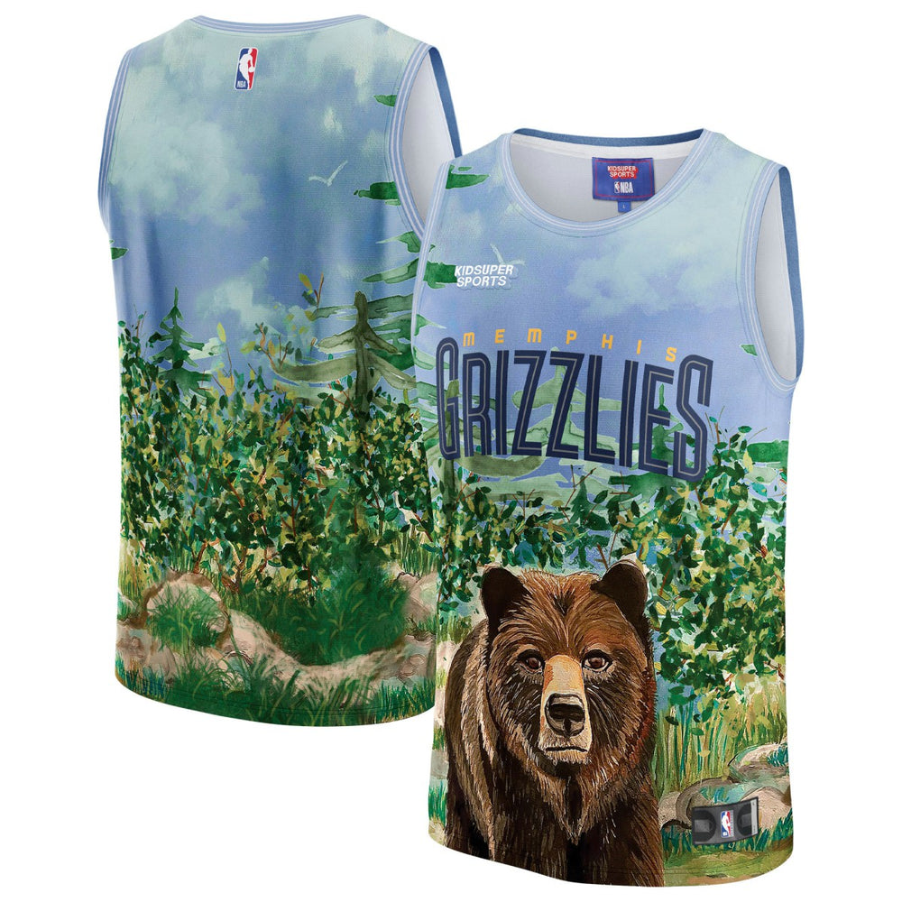 Memphis Grizzlies NBA & KidSuper Studios Unisex Hometown Jersey Teal | Fanatics US