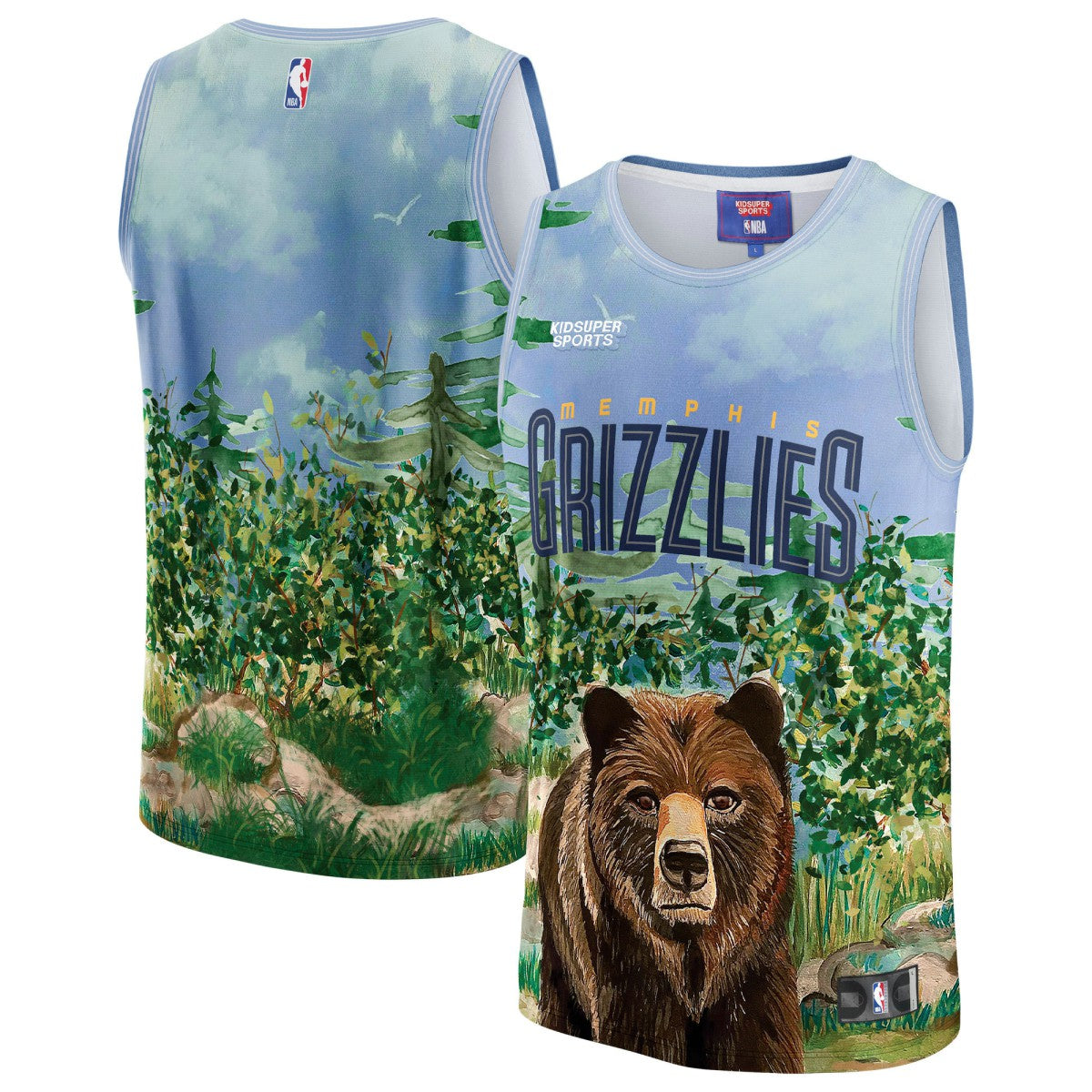 Memphis Grizzlies NBA & KidSuper Studios Unisex Hometown Jersey Teal | Fanatics US