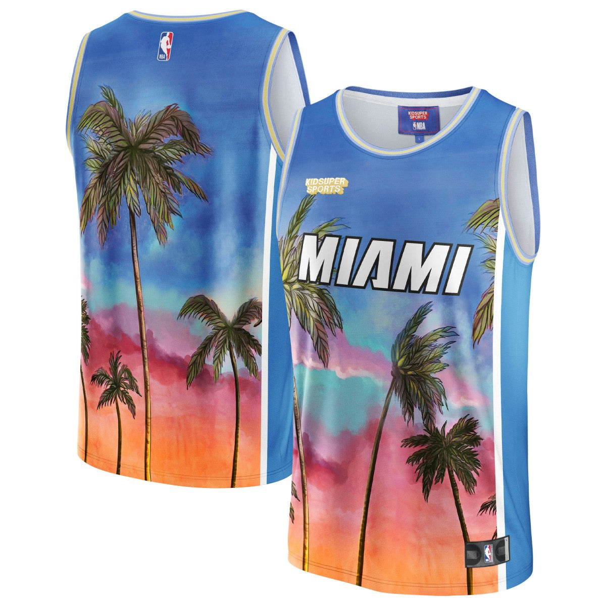 Miami Heat NBA & KidSuper Studios Unisex Hometown Jersey Blue | Fanatics outlet