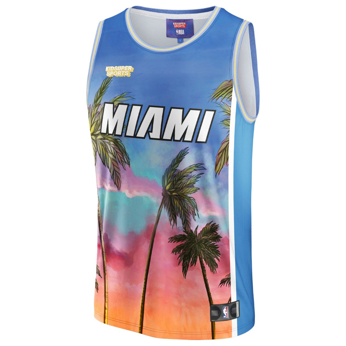 Miami Heat NBA & KidSuper Studios Unisex Hometown Jersey Blue | Fanatics outlet
