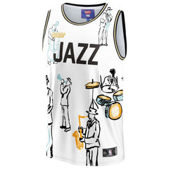 Utah Jazz NBA & KidSuper Studios Unisex Hometown Jersey White | Fanatics US