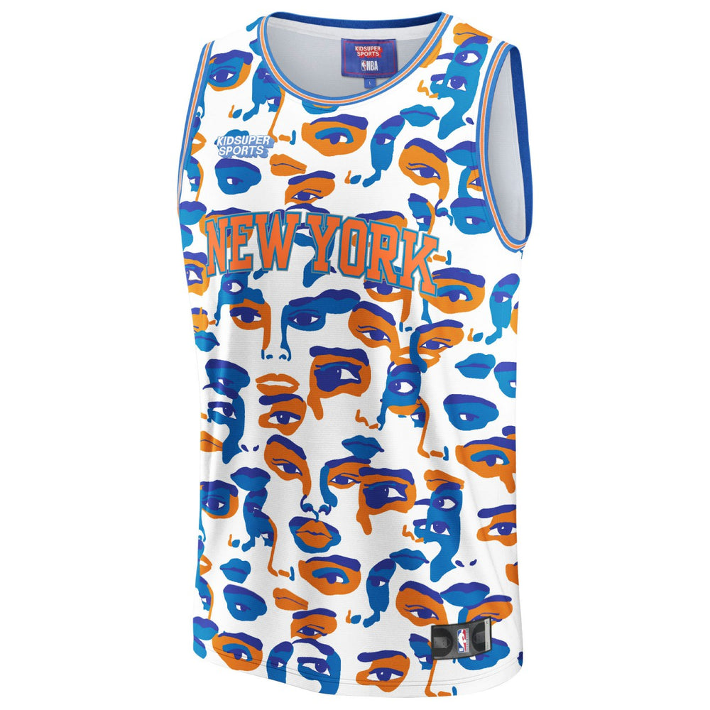 New York Knicks NBA & KidSuper Studios Unisex Hometown Jersey White | Fanatics
