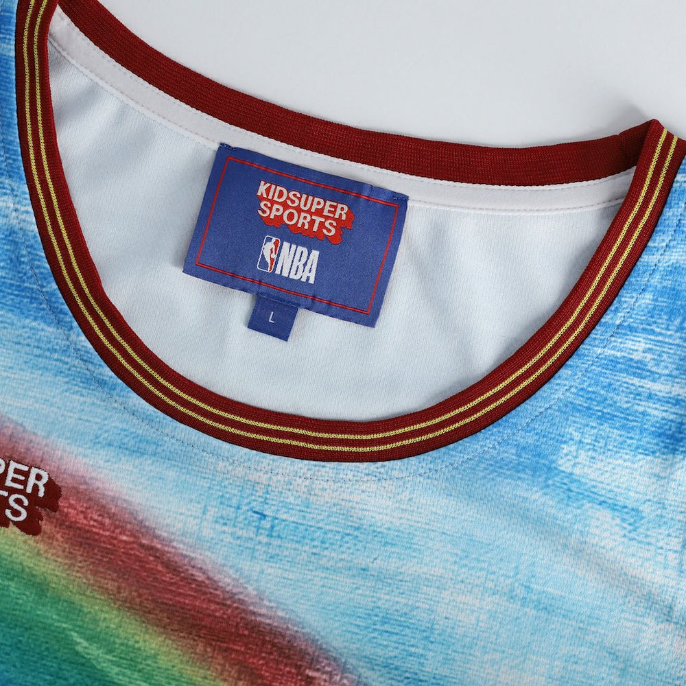 Denver Nuggets NBA & KidSuper Studios Unisex Hometown Jersey for sale Blue | Fanatics Lifestyle