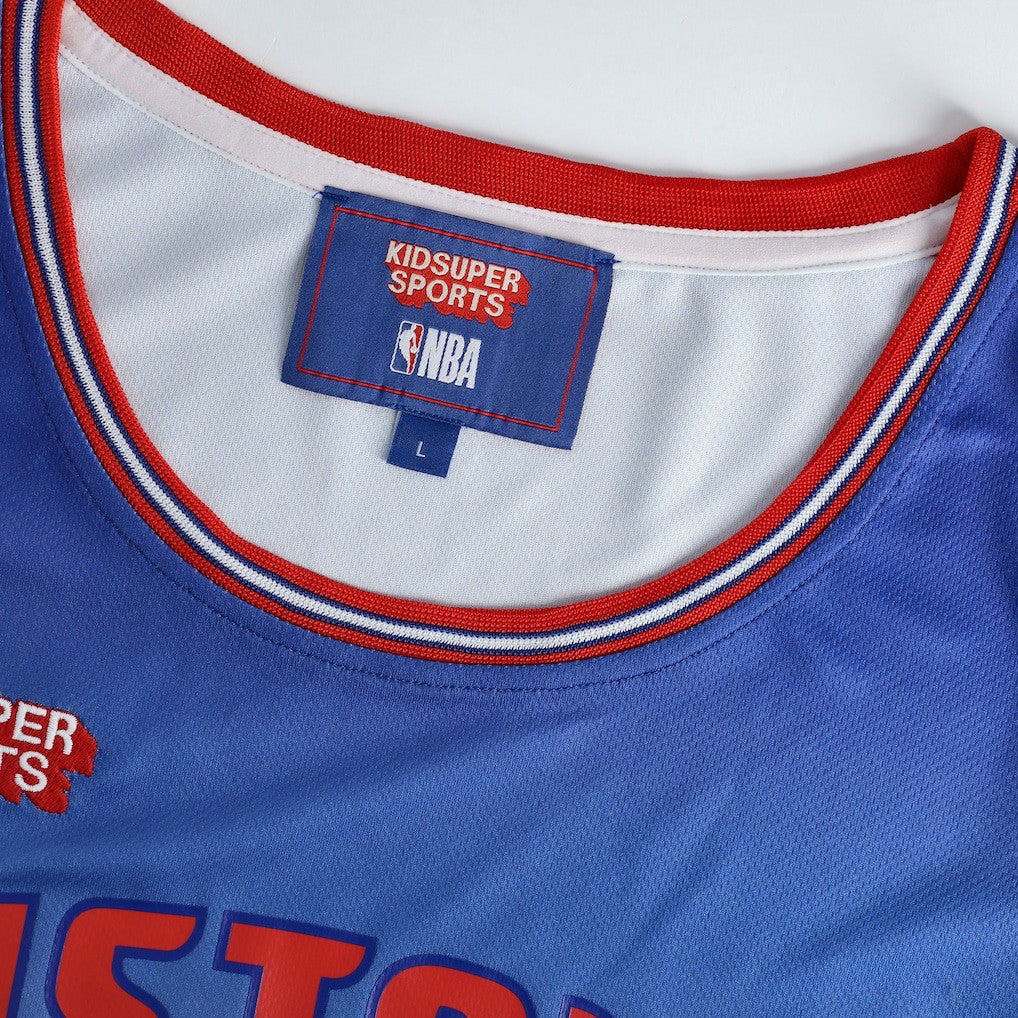 Detroit Pistons NBA & KidSuper Studios Unisex Hometown Jersey for sale Red | Fanatics