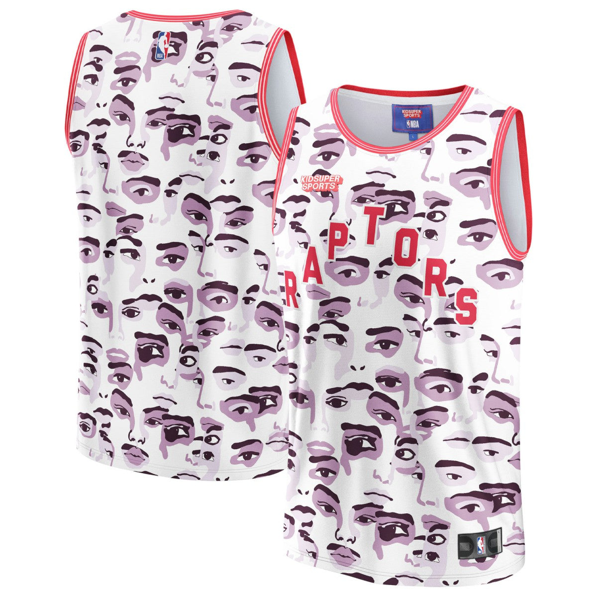 Toronto Raptors NBA & KidSuper Studios Unisex Hometown Jersey White | Fanatics for sale