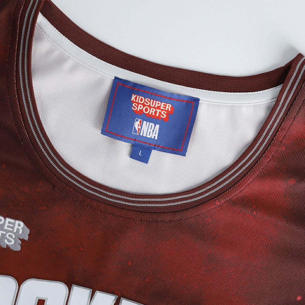 Houston Rockets NBA & KidSuper Studios Unisex Hometown Jersey Red | Fanatics for sale