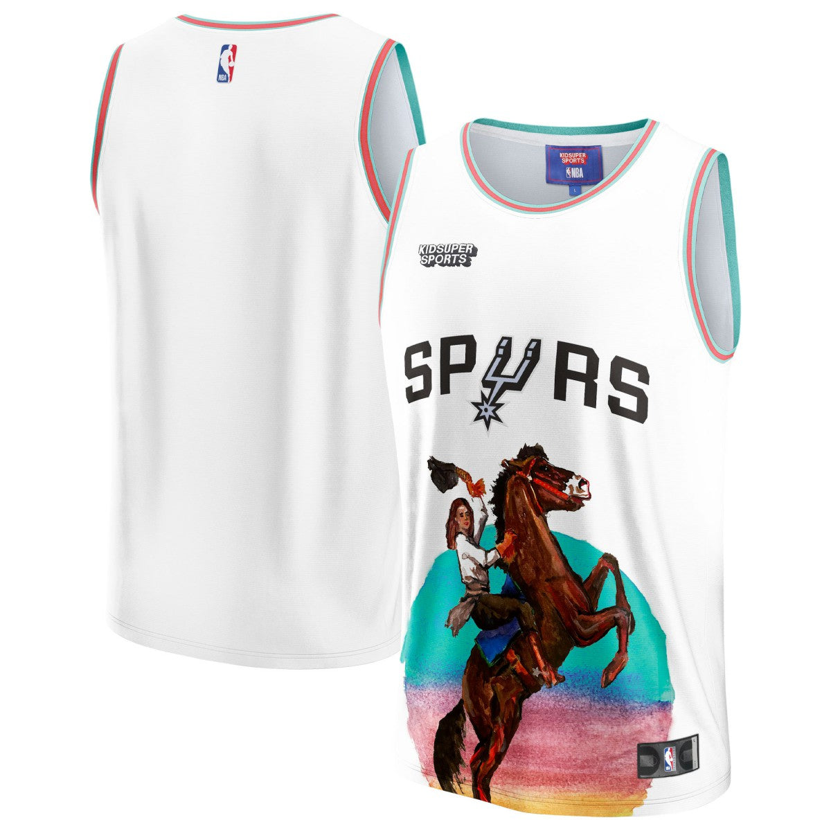 San Antonio Spurs NBA & KidSuper Studios Unisex Hometown Jersey White | Fanatics