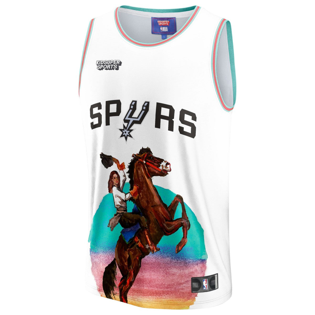 San Antonio Spurs NBA & KidSuper Studios Unisex Hometown Jersey White | Fanatics