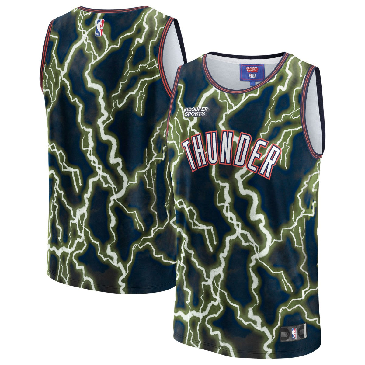 Oklahoma City Thunder NBA & KidSuper Studios Unisex Hometown Jersey Black | Fanatics online