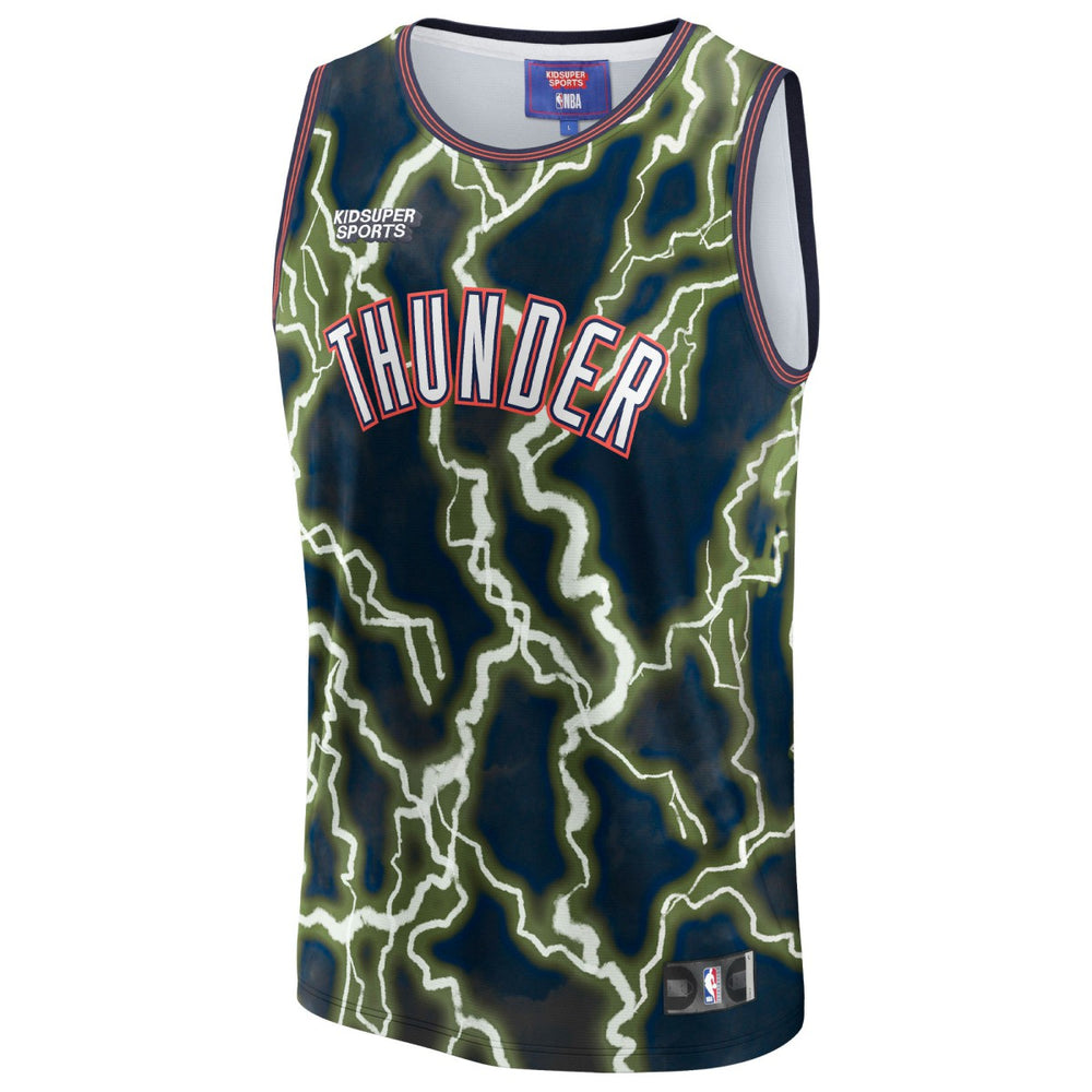 Oklahoma City Thunder NBA & KidSuper Studios Unisex Hometown Jersey Black | Fanatics online
