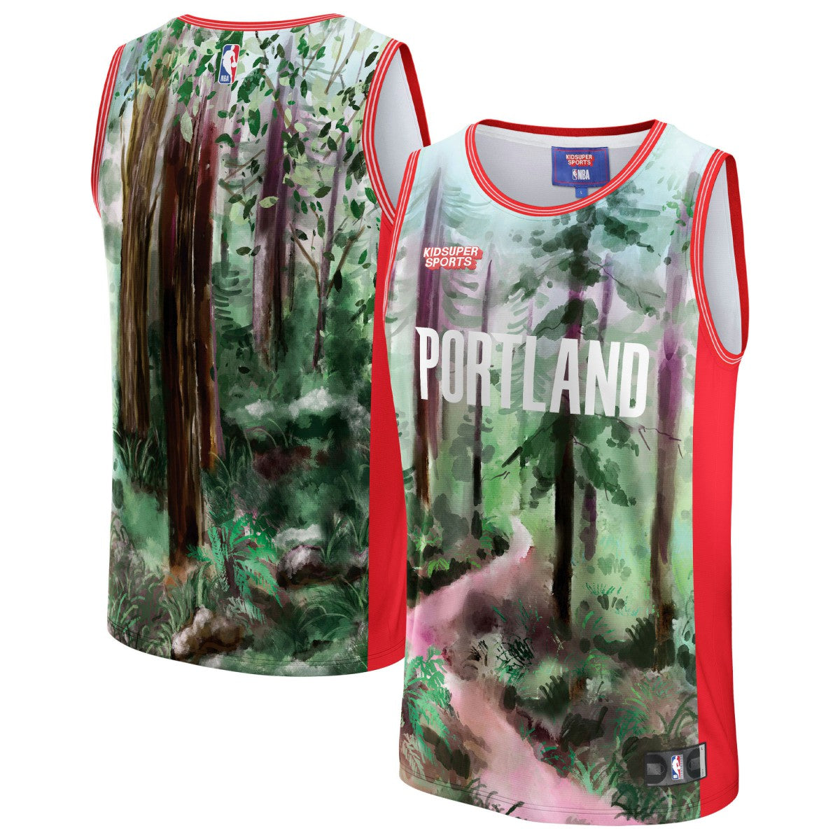Portland Trail Blazers NBA & KidSuper Studios Unisex Hometown Jersey Green | Fanatics discount